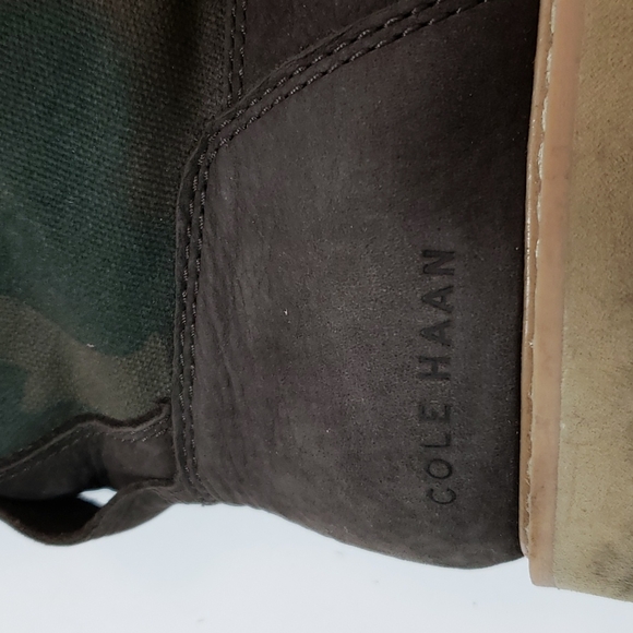 Cole Haan Sueded Textile Camo Light Weight ankle boots size 8 - Picture 7 of 9